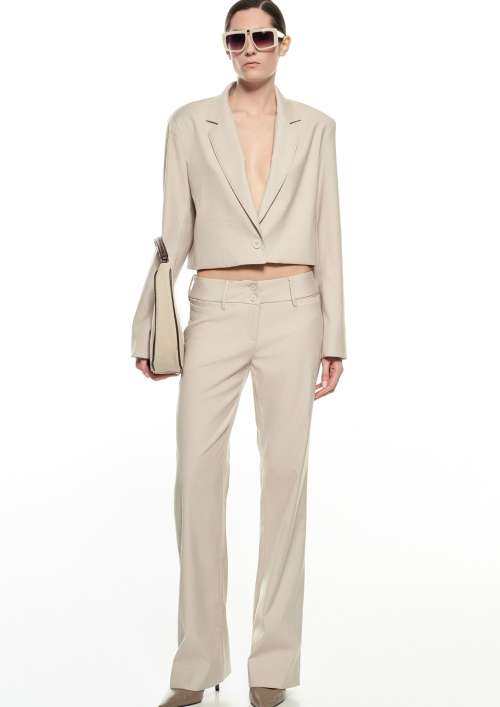 CO-ORD CROP BLAZER & PANTS