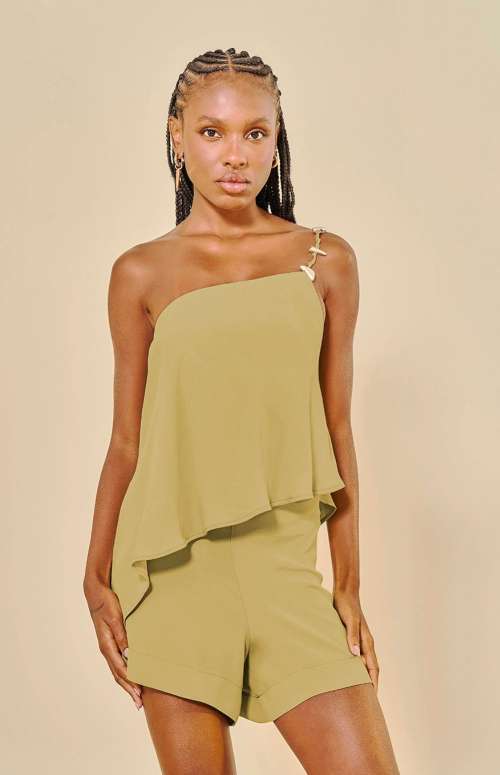 ONE SHOULDER PLAYSUIT