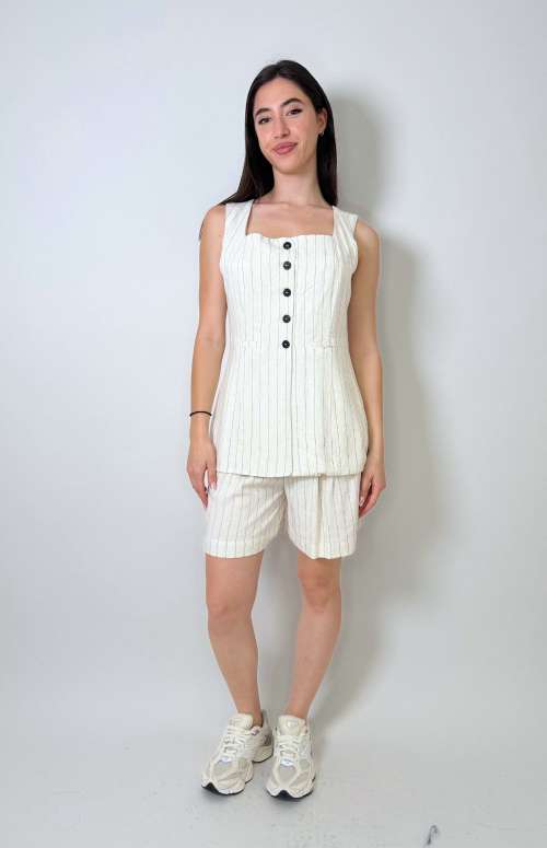 CO-ORD STRIPED | VEST & SHORTS