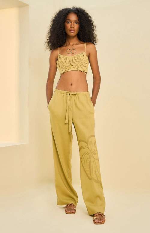 CO-ORD EMBROIDERED LINEN