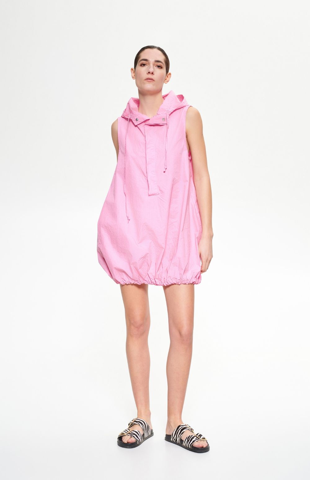 Sleeveless Ruffle Balloon Mini dress