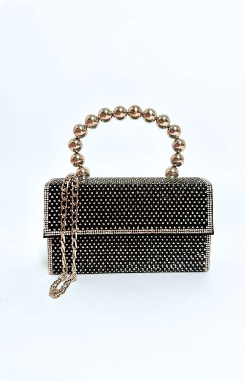 RHINESTONE MINI BAG | BLACK