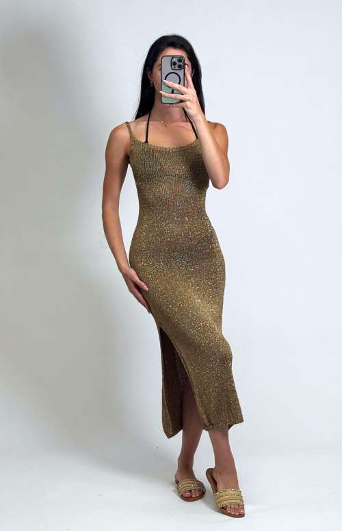 strapless open back dress Noelia Textured Jersey Open Back Maxi Dress in Fiery Red