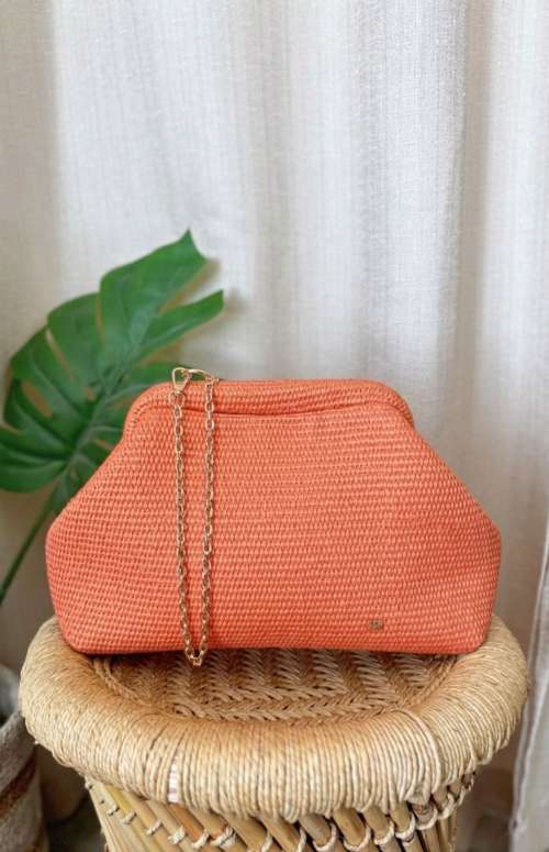STRAW POUCH BAG