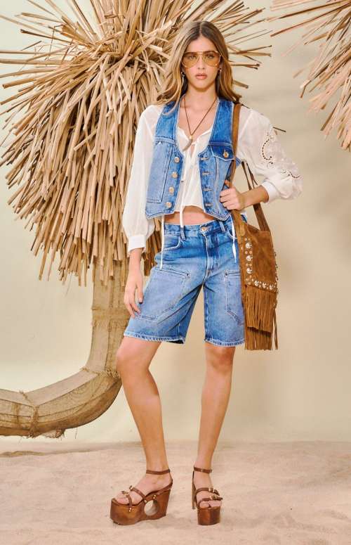 JORTS BERMUDA JEANS WITH FRONT POCKETS